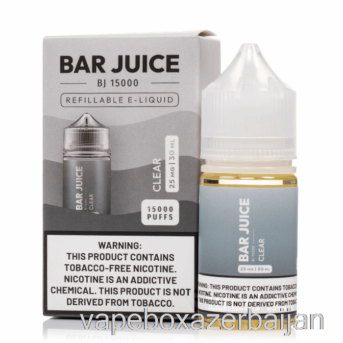 Vape Smoke Clear - Bar Juice - 30mL 50mg